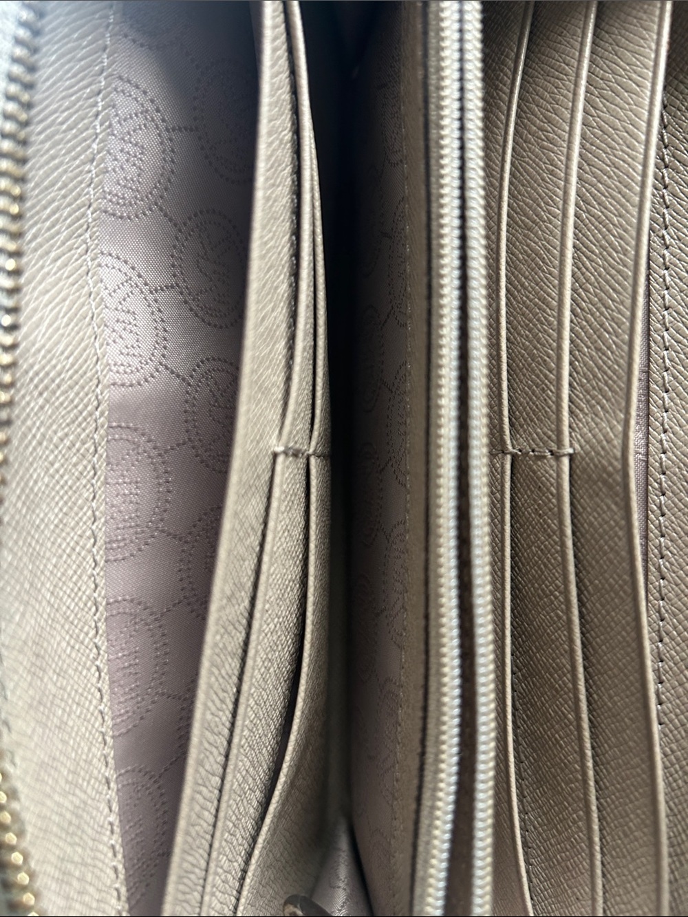 Michael Kors Snake-Embossed Zip Wallet with Gold Plaque - Picture 6 of 9